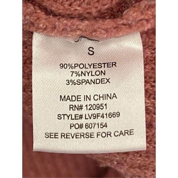 S1 Olive + Oak 2 Tone Terracotta Cowl Neck Sweater Size Small - Picture 4 of 6